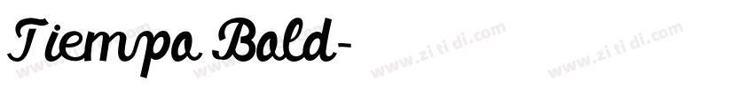 Tiempo Bold字体转换